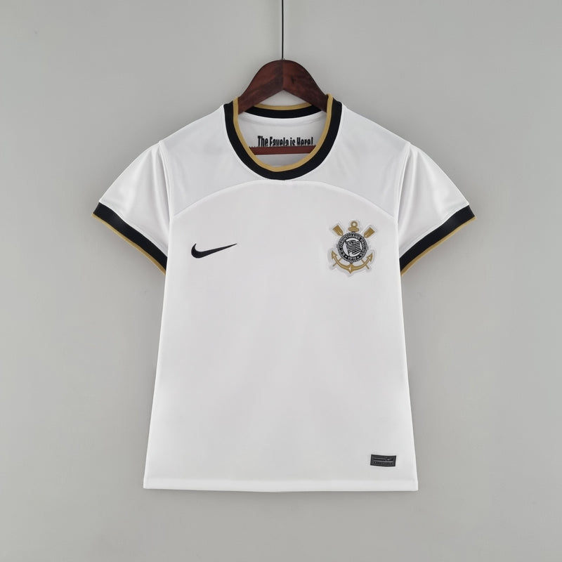 Camisola Feminina Corinthians I 22/23 - Branco