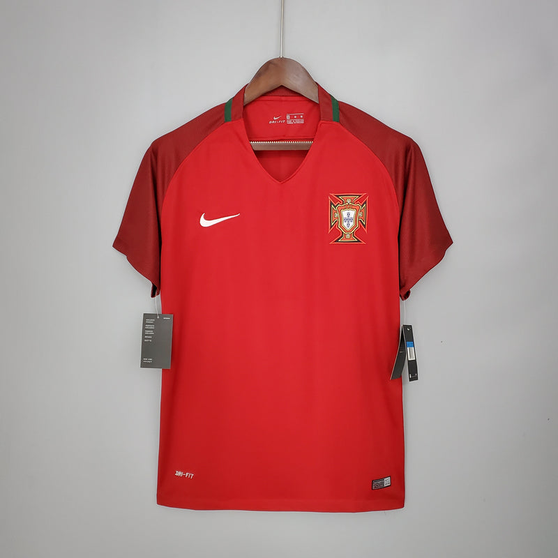 Camisola Portugal Retrô 2016 - Vermelha