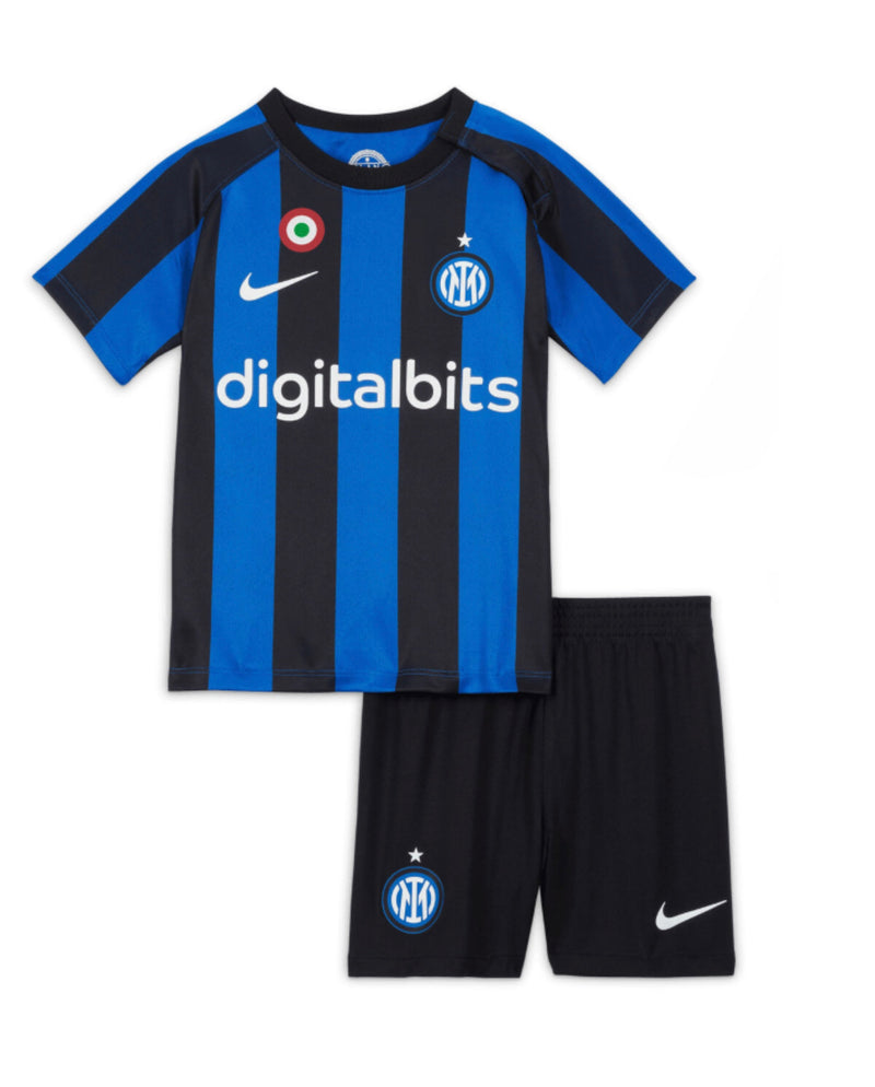 Kit Infantil Inter de Milão I 22/23 - Azul e Preto