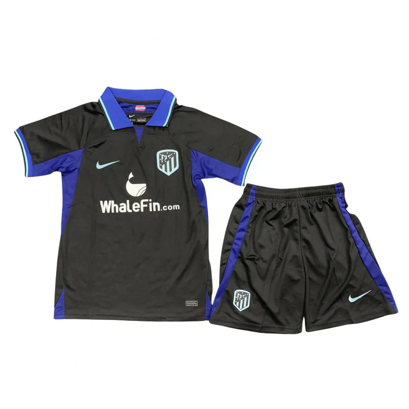 Kit Infantil Atlético de Madri II 22/23 - Preto e Azul