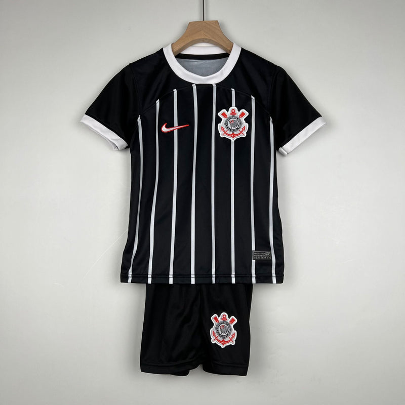 Kit Infantil Corinthians II 23/24 - Preto e Branco