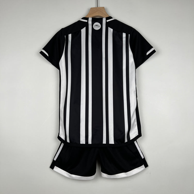 Kit Infantil Atlético Mineiro I 23/24 - Preto e Branco