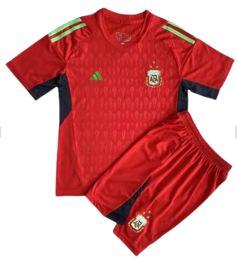 Kit Infantil Argentina Guarda Redes 23/24 - Vermelho