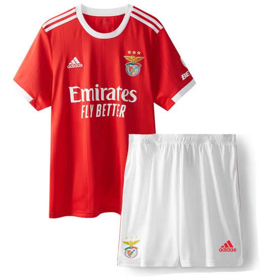 Kit Infantil Benfica I 22/23 - Vermelho e Branco