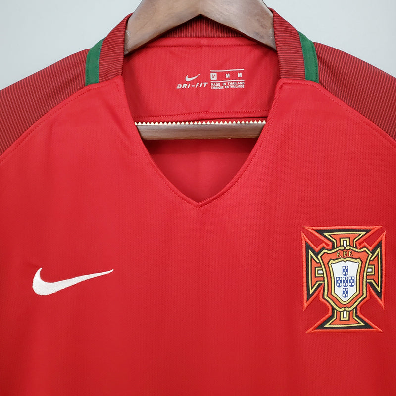 Camisola Portugal Retrô 2016 - Vermelha