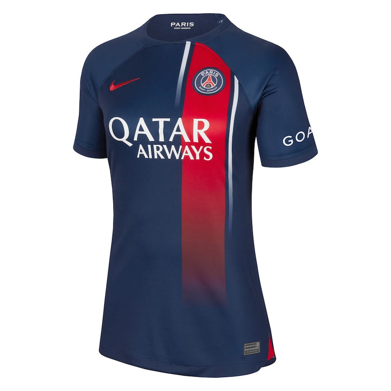 Camisola Feminina PSG I 23/24 - Marinho e Vermelho