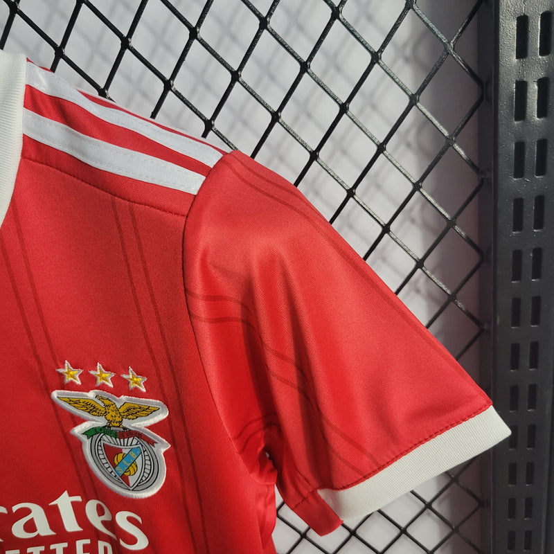 Kit Infantil Benfica I 22/23 - Vermelho e Branco