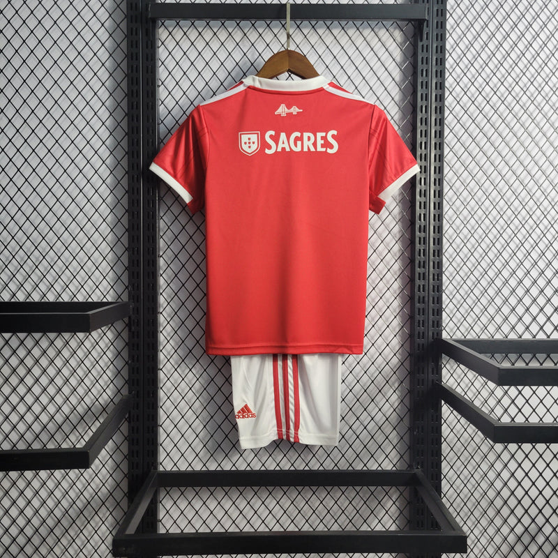 Kit Infantil Benfica I 22/23 - Vermelho e Branco