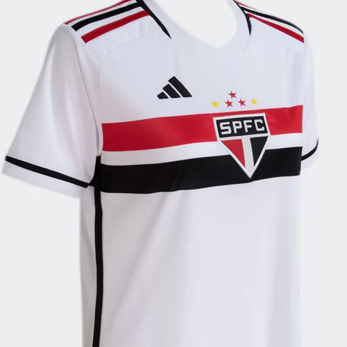 Camisola Feminina São Paulo I 23/24 - Branco