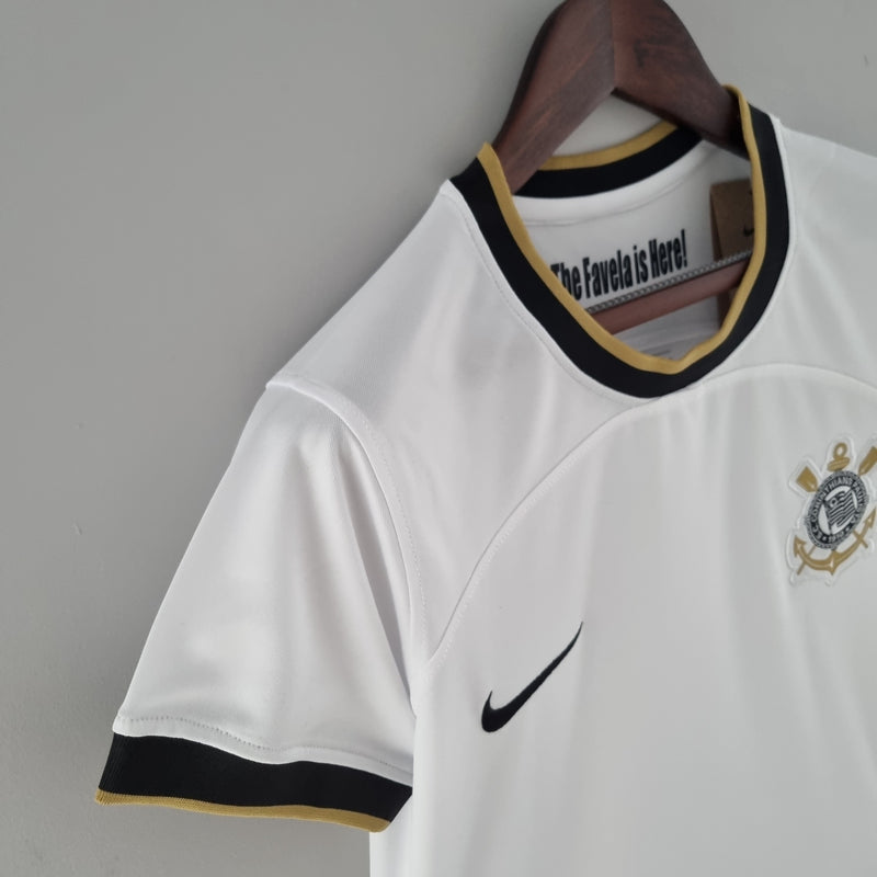 Camisola Feminina Corinthians I 22/23 - Branco