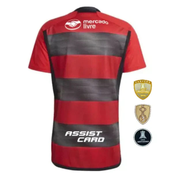 Camisola Flamengo I [Com Patrocínio] 23/24 - Rubro Negro