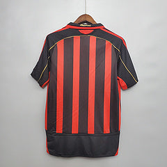 Camisola AC Milan Retrô 2006/2007 - Vermelha e Preta